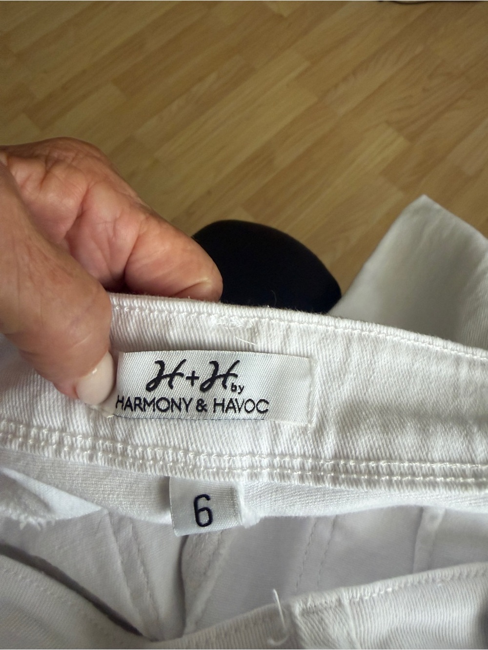 Harmony & Havoc White Boot Cut Jeans - Size 6